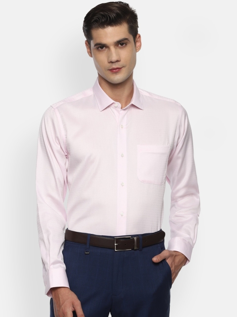 

Van Heusen Men Pink Opaque Printed Formal Shirt