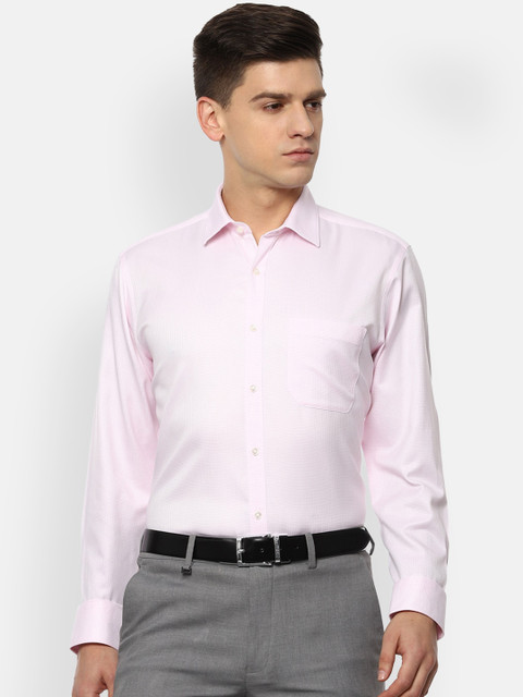 

Van Heusen Men Pink Opaque Formal Shirt
