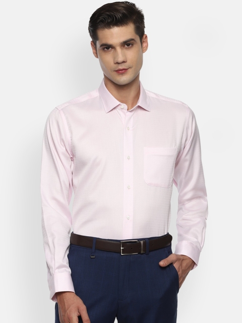 

Van Heusen Men Pink Opaque Formal Shirt