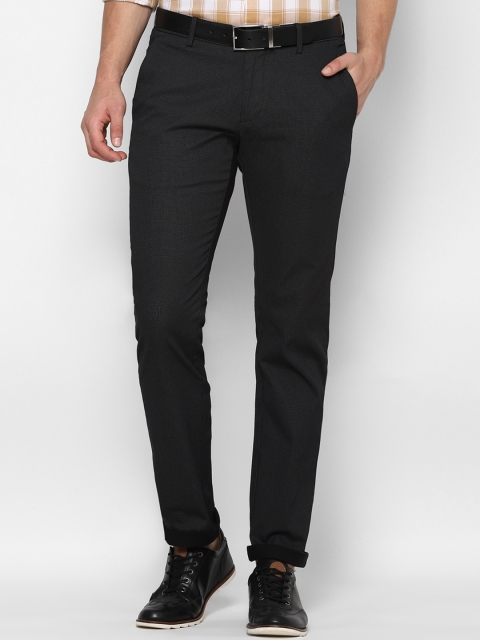 

Allen Solly Men Black Printed Slim Fit Trousers