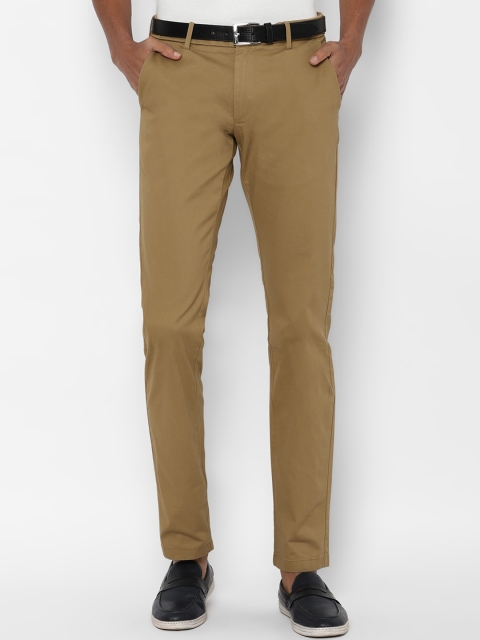 

Allen Solly Men Khaki Brown Slim Fit Trousers