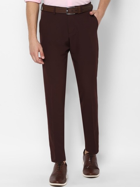 

Allen Solly Men Maroon Slim Fit Trousers
