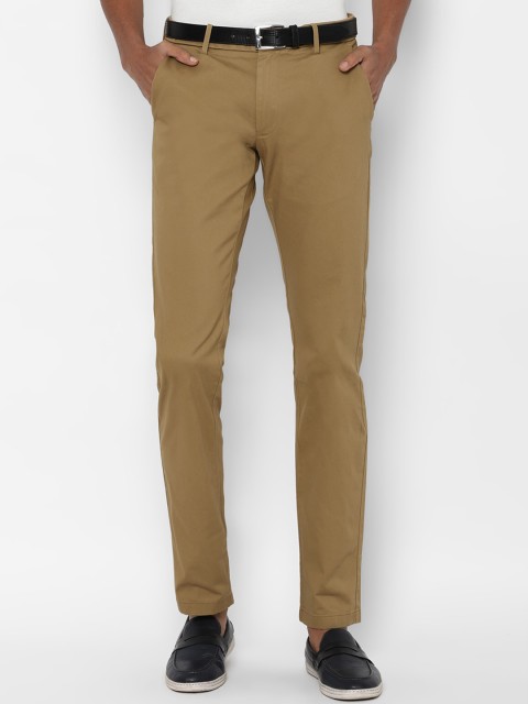 

Allen Solly Men Khaki Brown Slim Fit Trousers