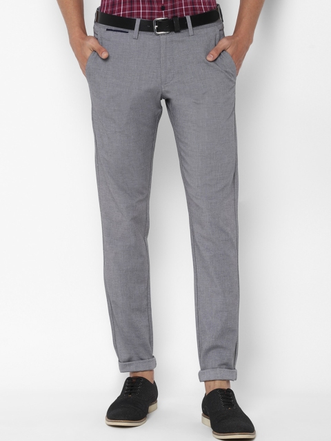 

Allen Solly Men Grey Slim Fit Trousers