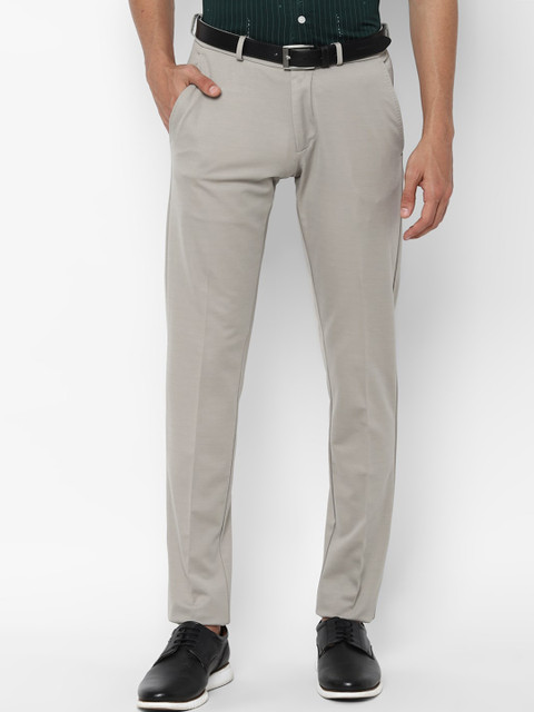 

Allen Solly Men Grey Slim Fit Formal Trousers