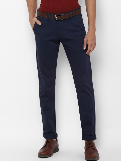 

Allen Solly Men Navy Blue Slim Fit Trousers