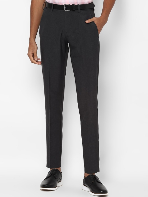 

Allen Solly Men Charcoal Grey Slim Fit Formal Trousers