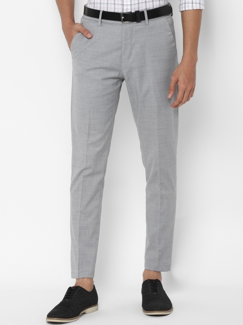 

Allen Solly Men Grey Slim Fit Formal Trousers