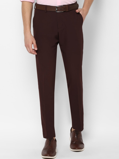 

Allen Solly Men Maroon Slim Fit Formal Trousers