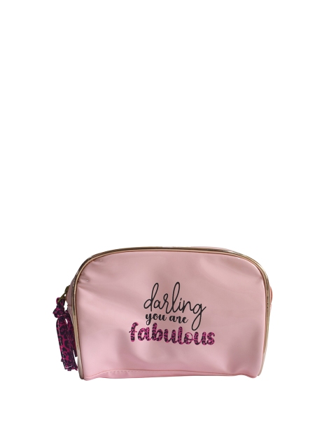 

Doodle Unisex Pink & Black Printed PU Zip Around Wallet