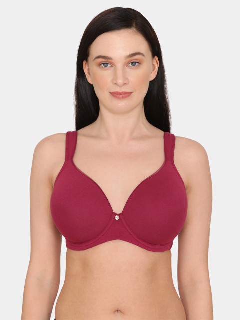 

Zivame Red T-shirt Bra Underwired Lightly Padded