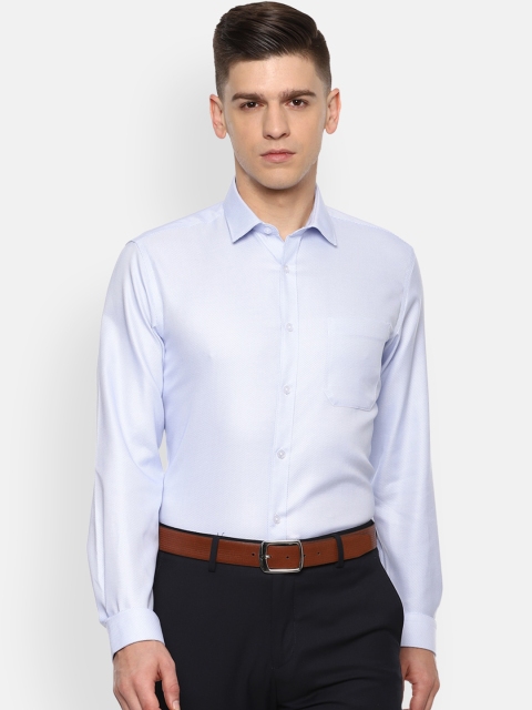 

Louis Philippe Permapress Men Blue Slim Fit Opaque Cotton Formal Shirt