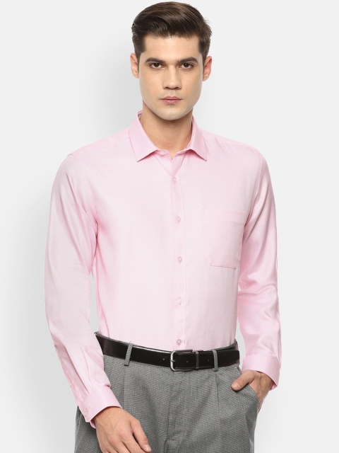 

Louis Philippe Men Pink Slim Fit Opaque Formal Shirt