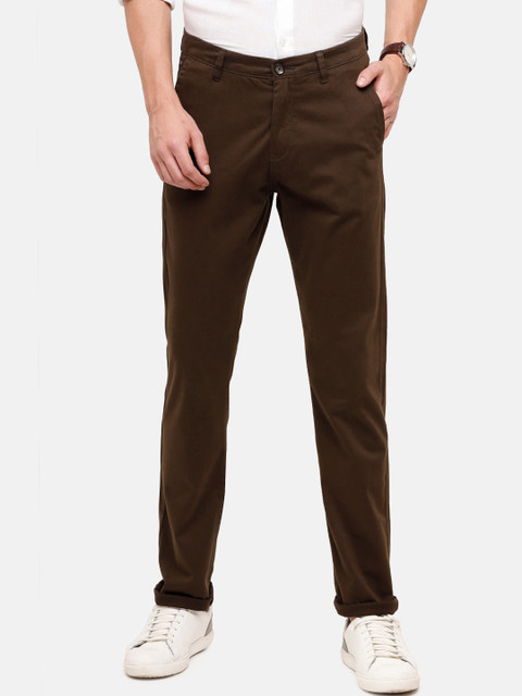 

Double Two Men Brown Slim Fit Trousers
