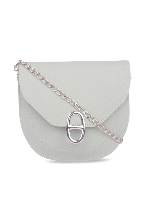 

Bagkok Grey PU Half Moon Sling Bag