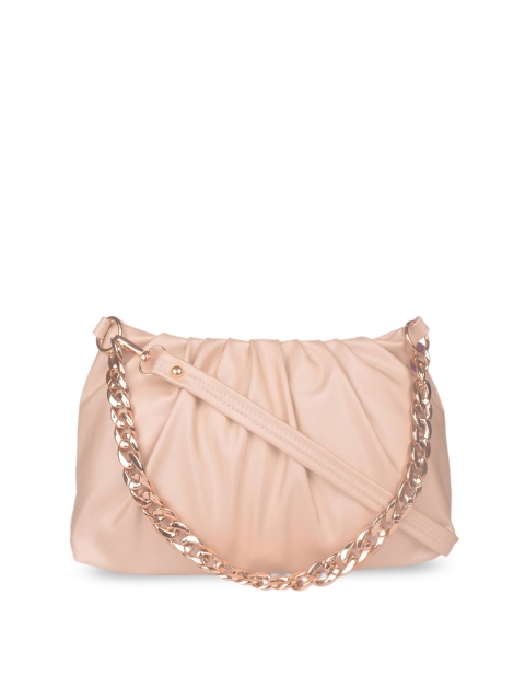 

Bagkok Cream-Coloured Textured PU Structured Shoulder Bag