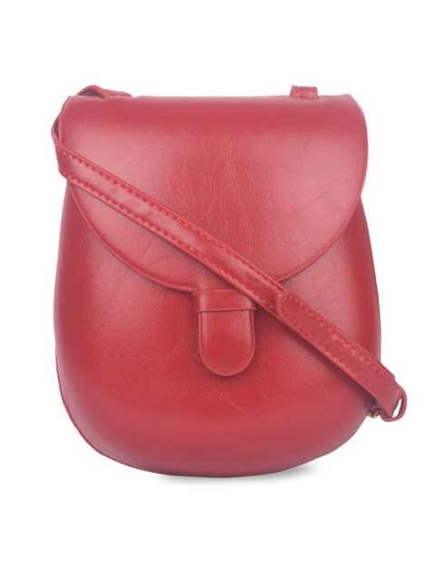 

Bagkok Red PU Half Moon Sling Bag