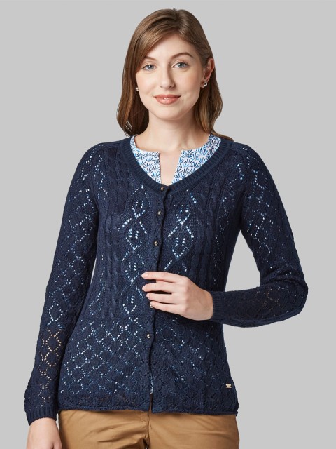 

Park Avenue Woman Women Navy Blue Cardigan