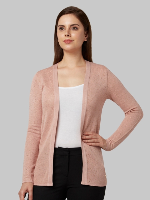 

Park Avenue Woman Women Pink Front-Open Sweater
