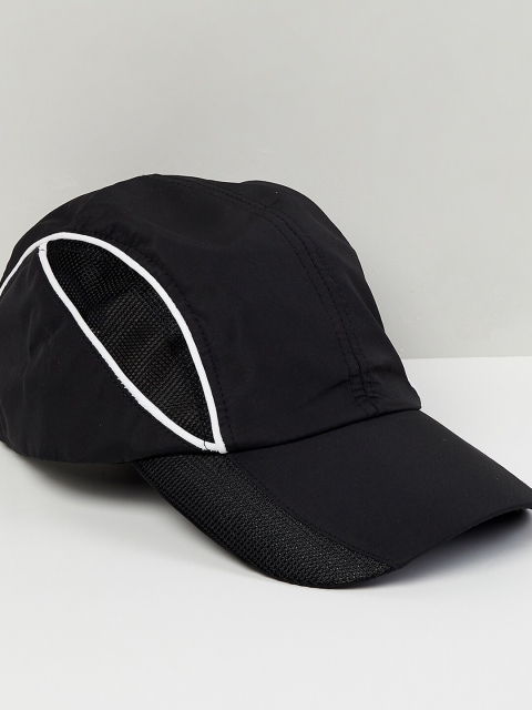 

max Men Black & White Snapback Cap