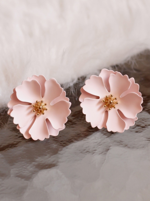 

Bellofox Pink Contemporary Studs Earrings