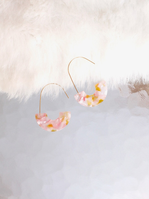 

Bellofox Pink Contemporary Drop Earrings