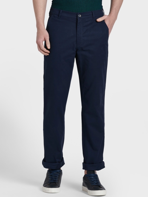 

ColorPlus Men Blue Casual Trousers