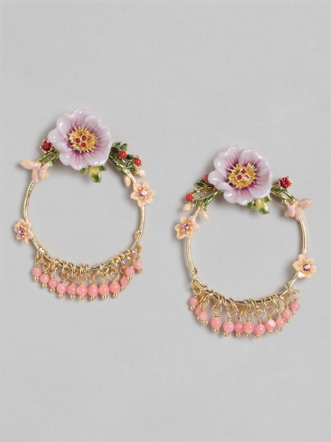 

BrashBug Multicoloured Floral Drop Earrings, Multi