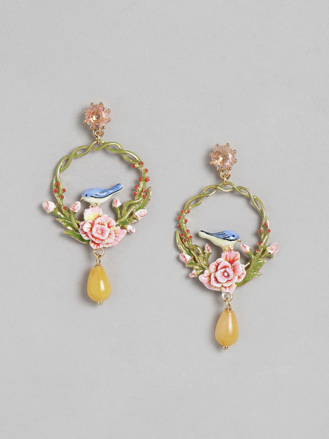 

BrashBug Multicoloured Floral Drop Earrings, Multi
