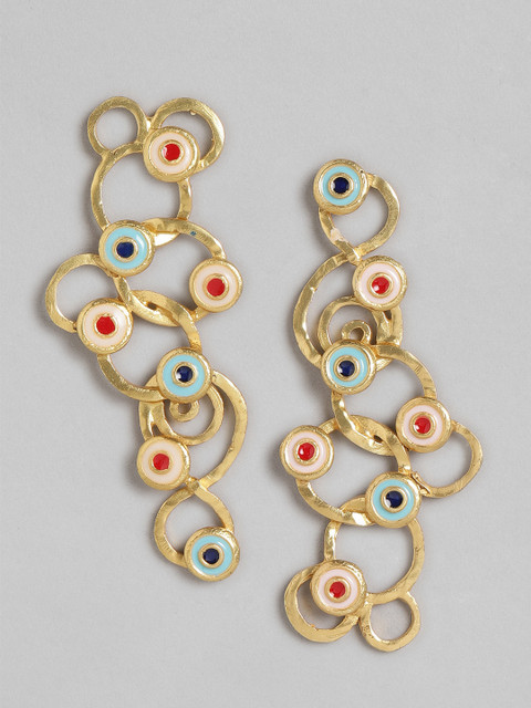 

BrashBug Multicoloured Contemporary Drop Earrings, Multi