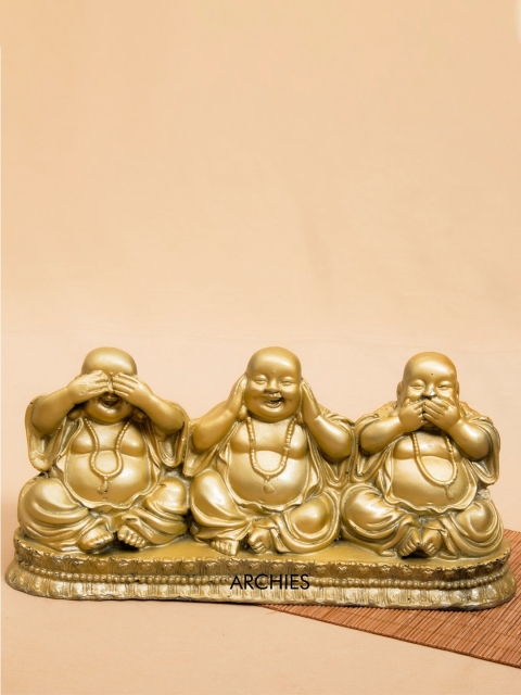

Archies Gold-Toned Laughing Buddha Showpiece