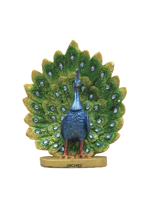 

Archies Green & Blue Textured Peacock Showpiece