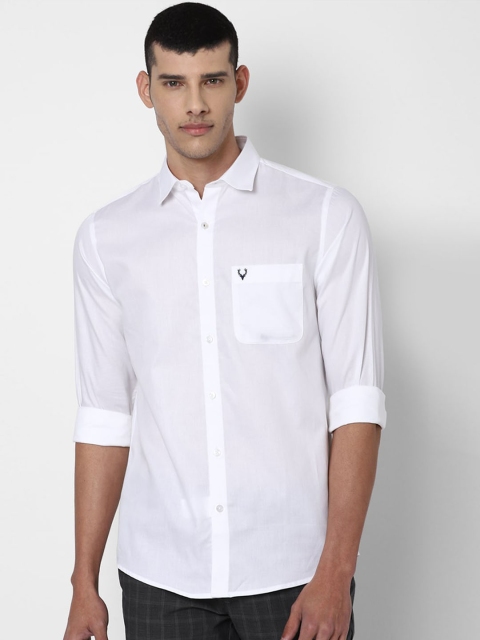 

Allen Solly Men White Slim Fit Opaque Casual Shirt