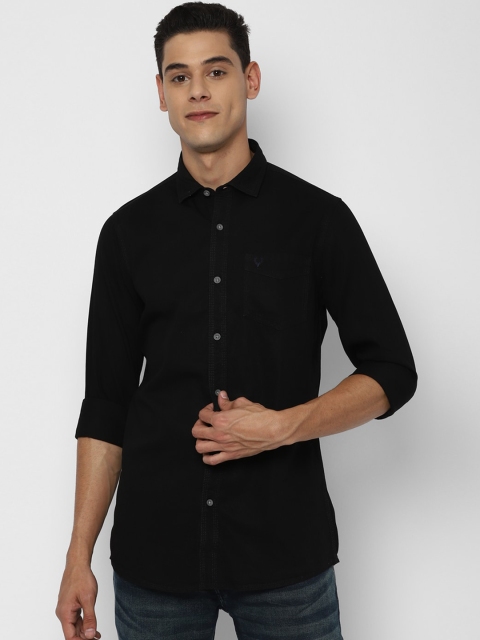 

Allen Solly Men Black Solid Slim Fit Casual Shirt