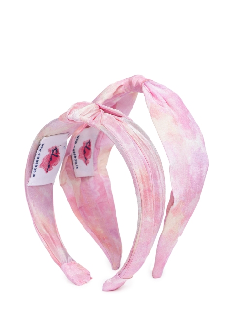 

Elaa Women Pink Set of 2 Hairband