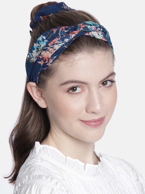 

Elaa Women Blue Hairband with Ponytail Holder