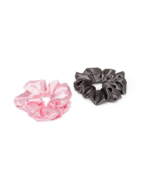 

Elaa Women Grey & Pink Set of 2 Ponytail Holders