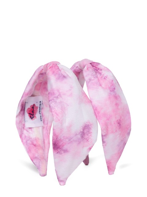 

Elaa Women Pink & White Set of 2 Hairband