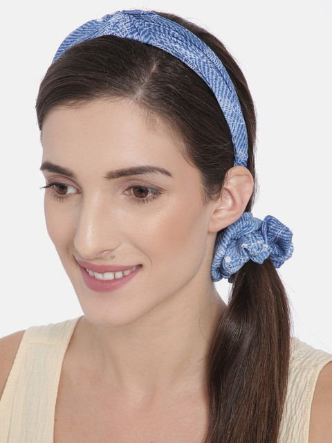 

Elaa Women Blue Set of 2 Hairband