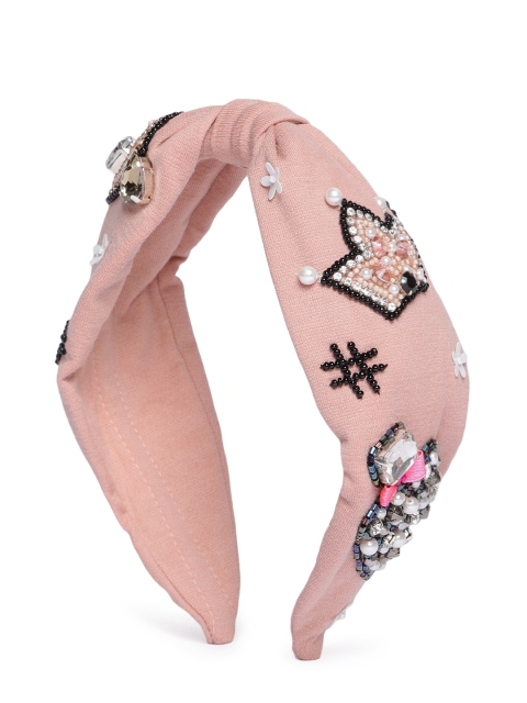 

Elaa Women Pink Perfume Embellished Hairband