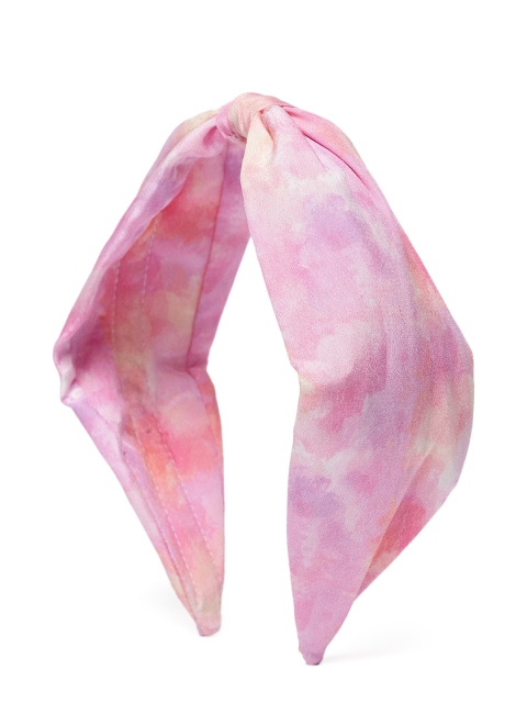 

Elaa Women Multicoloured Tie & Dye Ombre Cotton Hairband, Multi