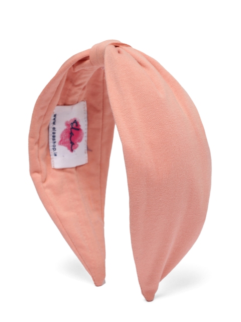 

Elaa Women Peach-Coloured Solid Knot Detailed Headband
