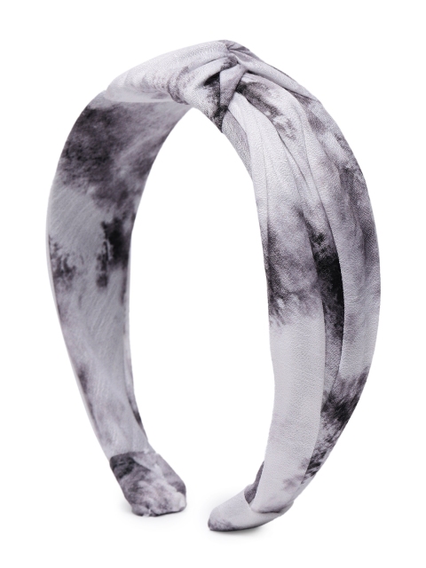 

Elaa Women Black & White Tie & Dye Pure Cotton Hairband
