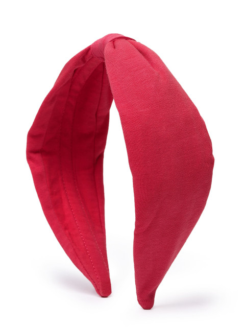 

Elaa Girls Pink Solid Knot Detailed Headband