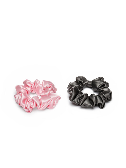 

Elaa Women Grey & Pink Set of 2 Ponytail Holders