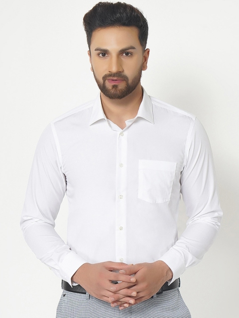 

Blackberrys Men White Slim Fit Opaque Pure Cotton Formal Shirt