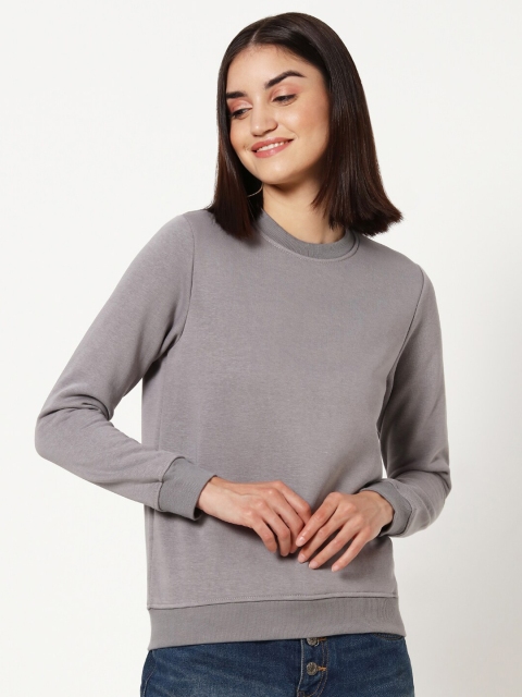 

Bewakoof Women Grey Pullover
