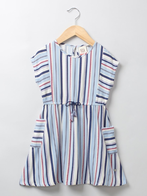 

Ed-a-Mamma Blue & White Striped Dress