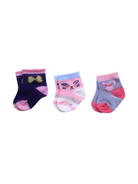 

Spiky Kids Unisex Set Of 3 Multicoloured Patterned Above Ankle Socks, Multi