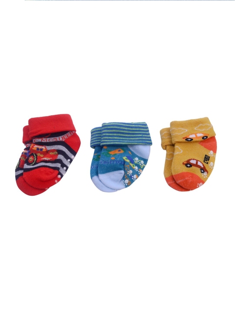 

Spiky Kids Pack Of 3 Cotton Above Ankle-Length Socks, Multi